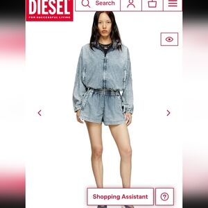 Nwot! DIESEL Italian Denim 2-piece Set Size 28 (Worth $670 Retail!!!)